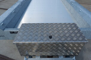 Aluminium disselkist maat L 750x380x280mm