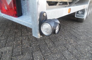Breedtelamp LED rood/wit/oranje 64mm