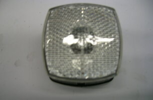 Breedtelamp met reflector vierkant wit