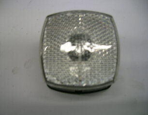 Breedtelamp met reflector vierkant wit