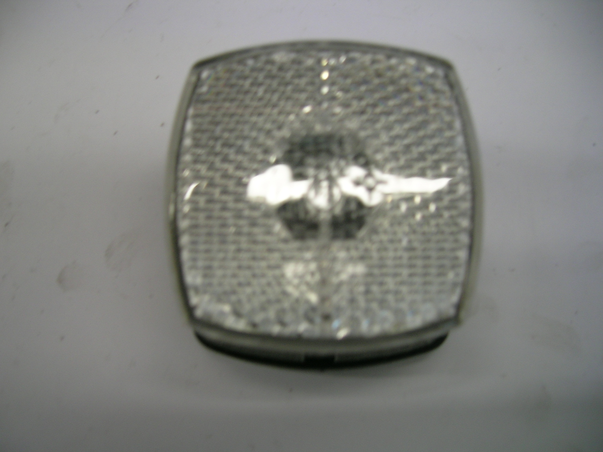 Breedtelamp met reflector vierkant wit