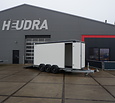 Henra gesloten aanhangwagen Tridemas 3500kg 465x184x220cm Xpert met zijdeur en oprijklep