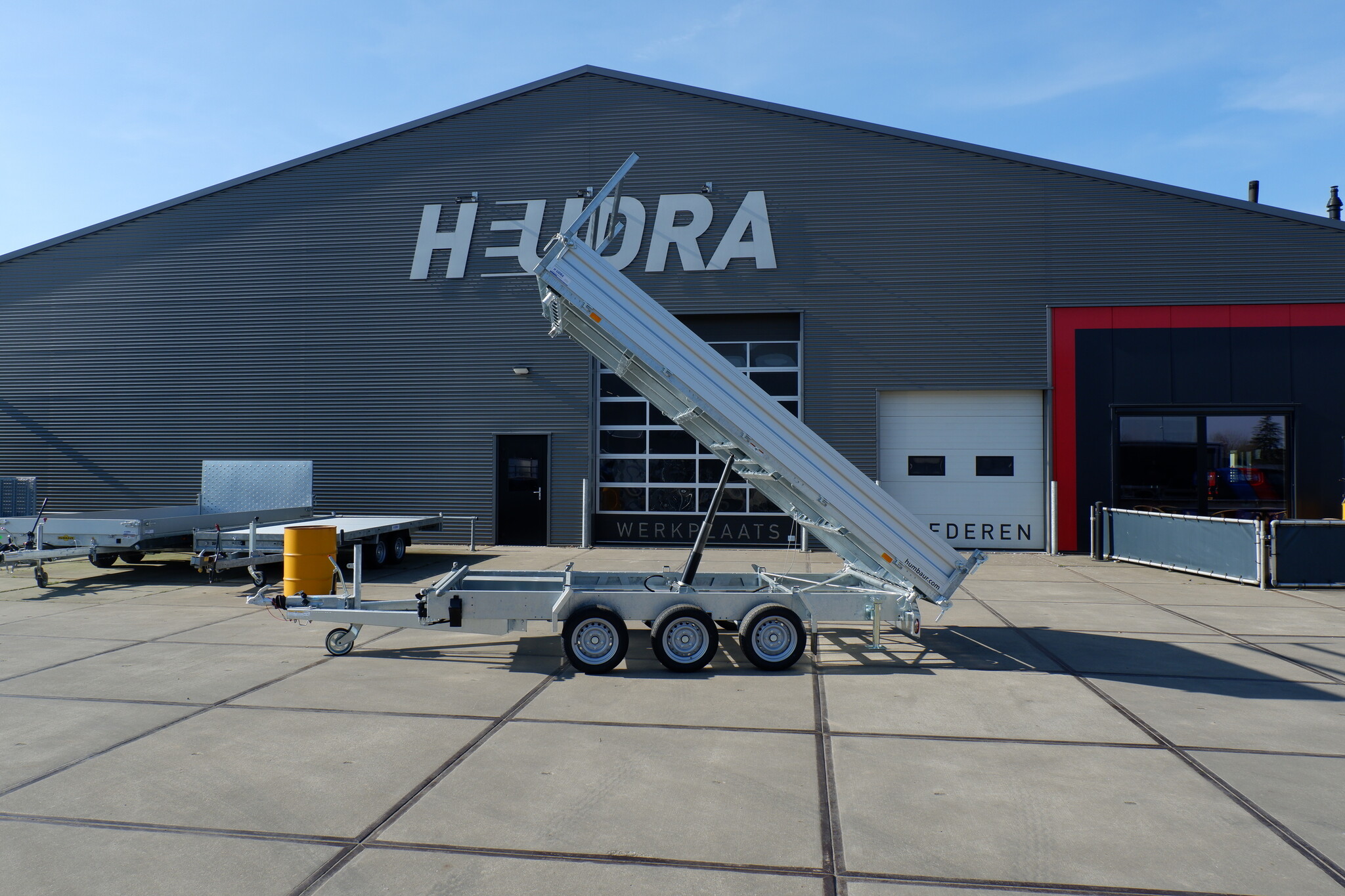 Humbaur driezijdige kipper 3500kg 410x210cm