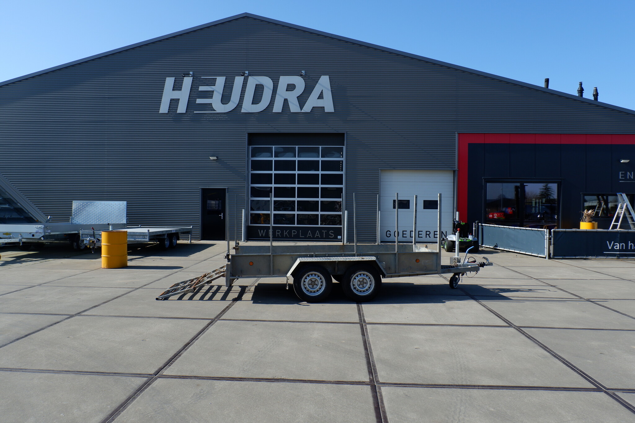 Gebruikte Heudrax machinetransporter 355x135cm 2000kg