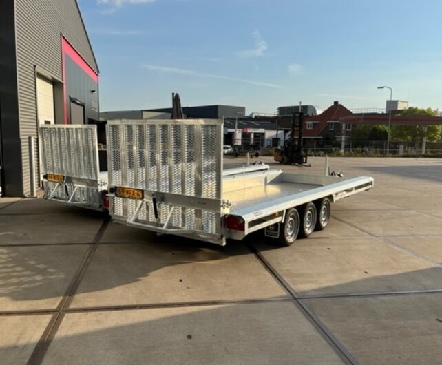 Heudra machinetransporter 3500kg 500x150cm extra lange uitvoering