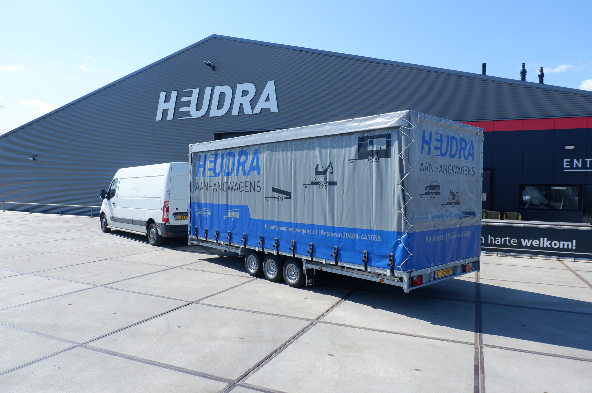 Heudra maatwerk huif voor elke aanhangwagen