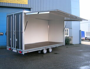 Heudra gesloten verkoopwagen met oprijklep