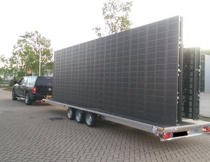 Maatwerk plateauwagen 3500kg tridemasser (3-as)