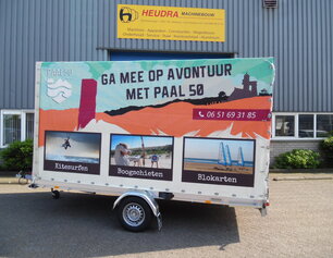Autotransporter met huif volledig op maat