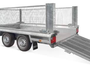 Hulco Terrax-2 3000kg 344x165cm machinetransporter met klep 100cm