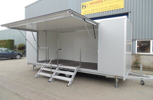 Heudra maatwerk gesloten aanhangwagen met verkoopklep