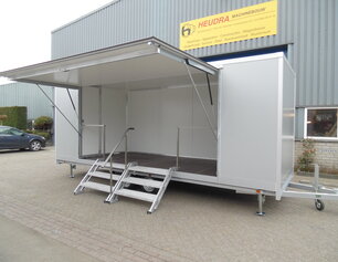 Heudra maatwerk gesloten aanhangwagen met verkoopklep