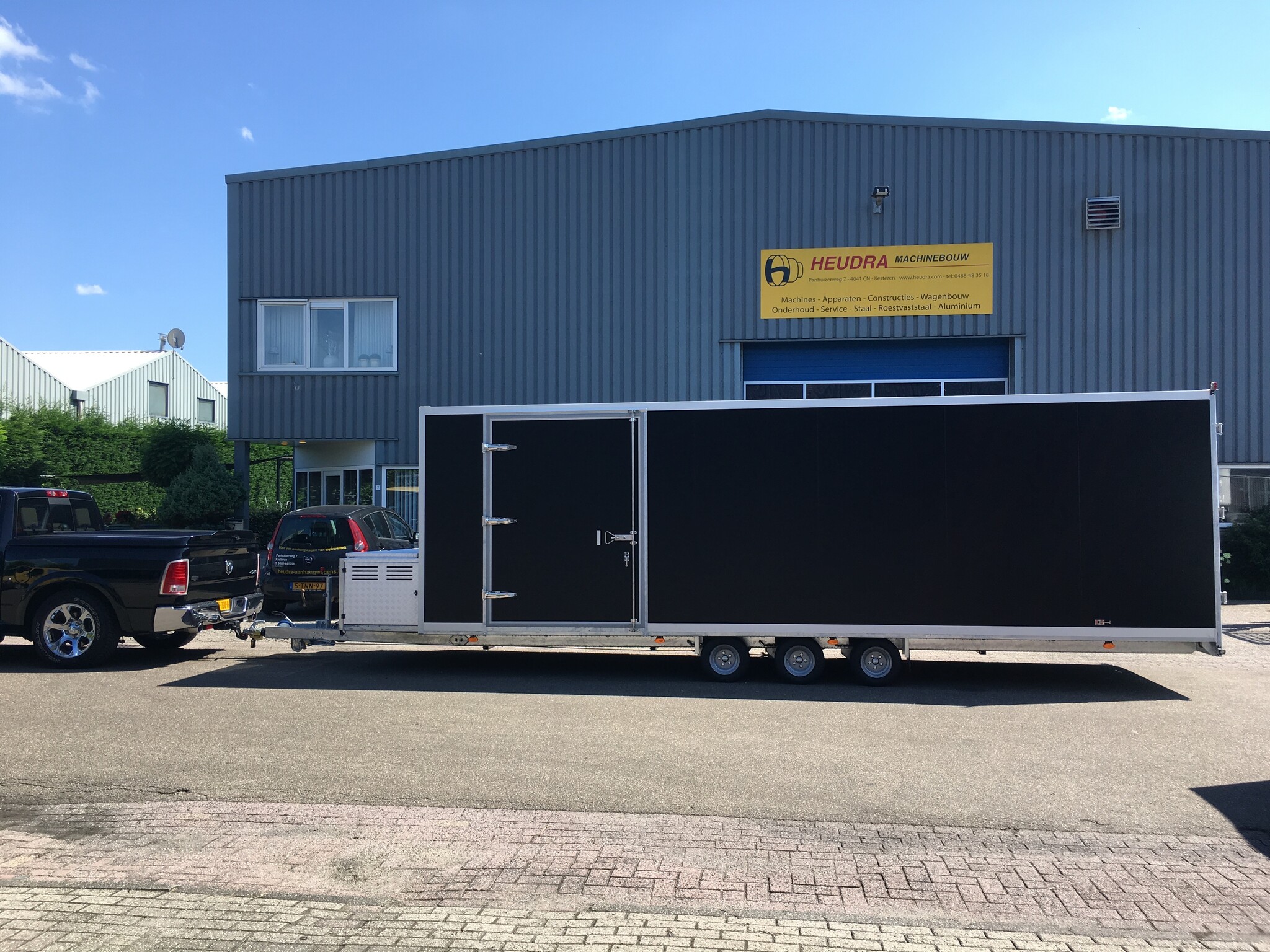 Heudra maatwerk gesloten evenementen aanhangwagen