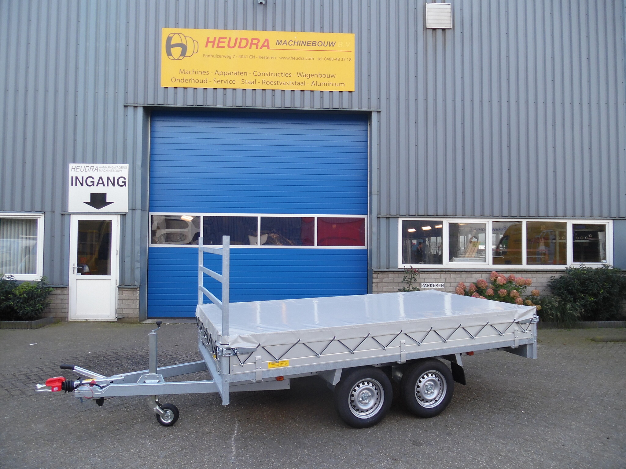 Vlakzeil voor Anssems PSX/ASX 405x178cm plateauwagen