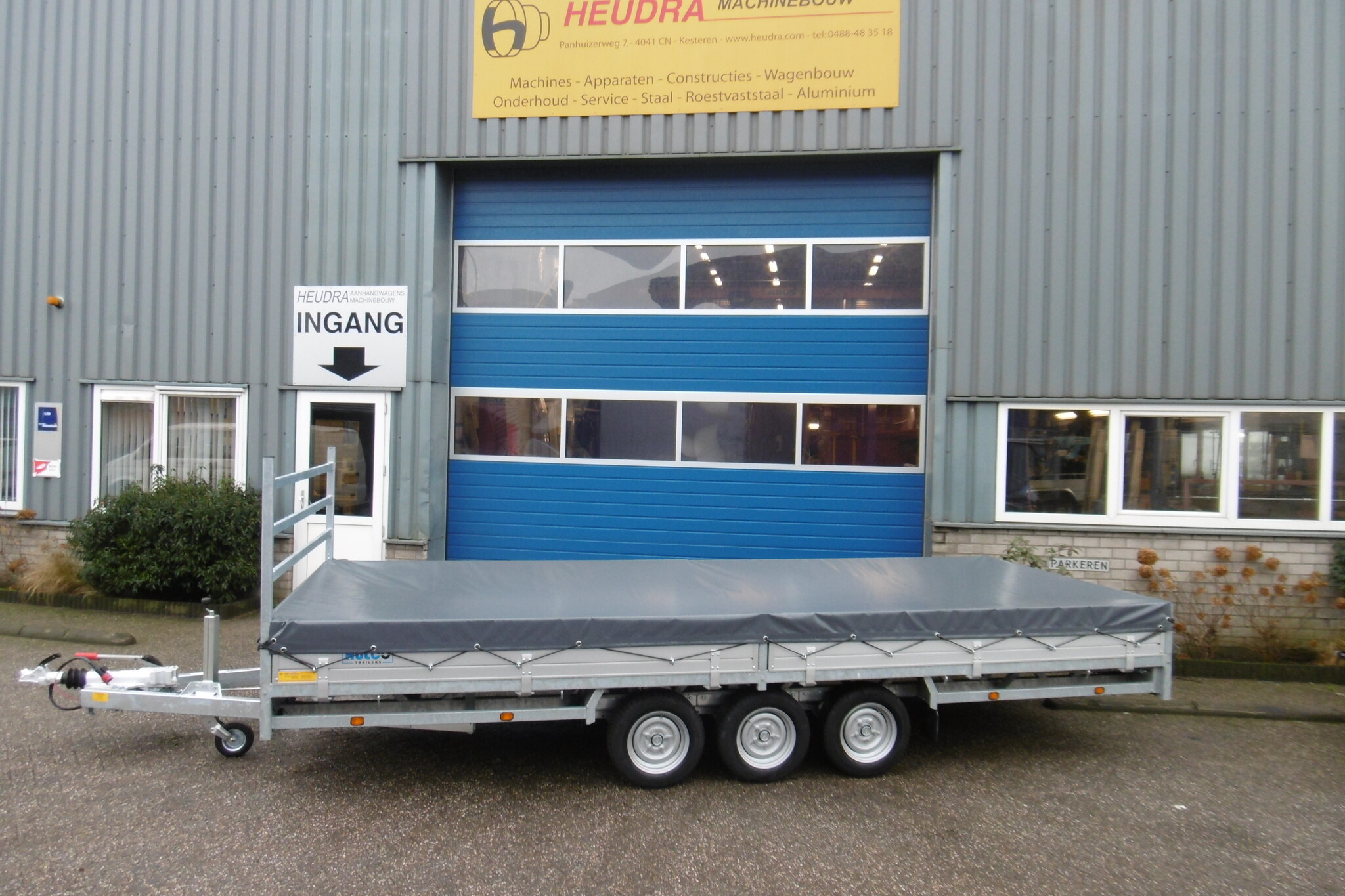 Vlakzeil voor Hulco Medax plateauwagens