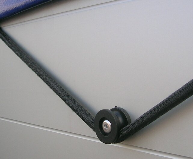 Touwhaak knop voor spanrubber of koord