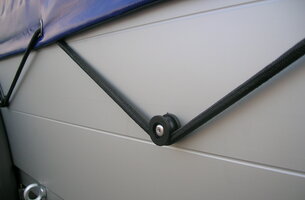 Touwhaak knop voor spanrubber of koord