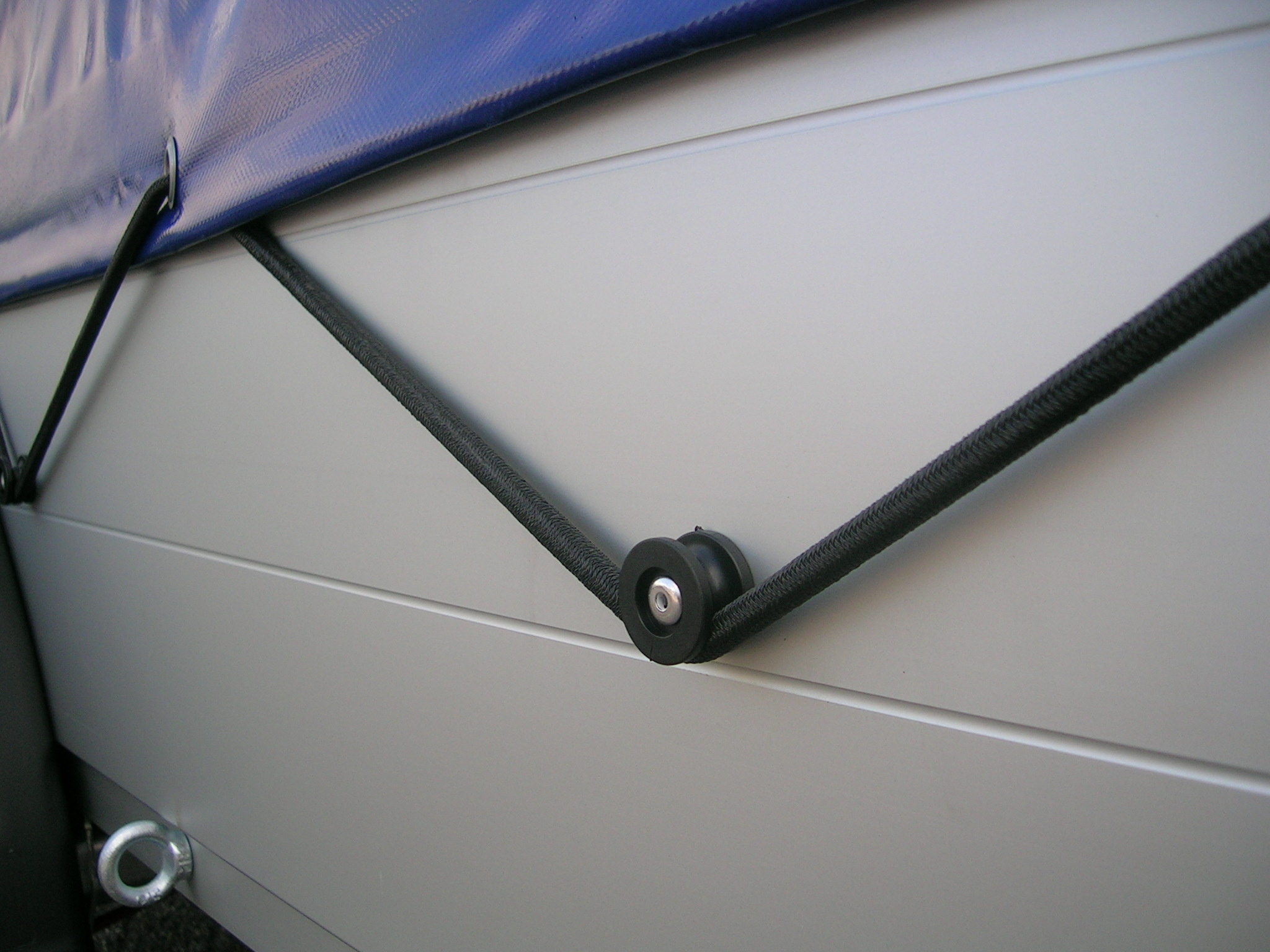 Touwhaak knop voor spanrubber of koord