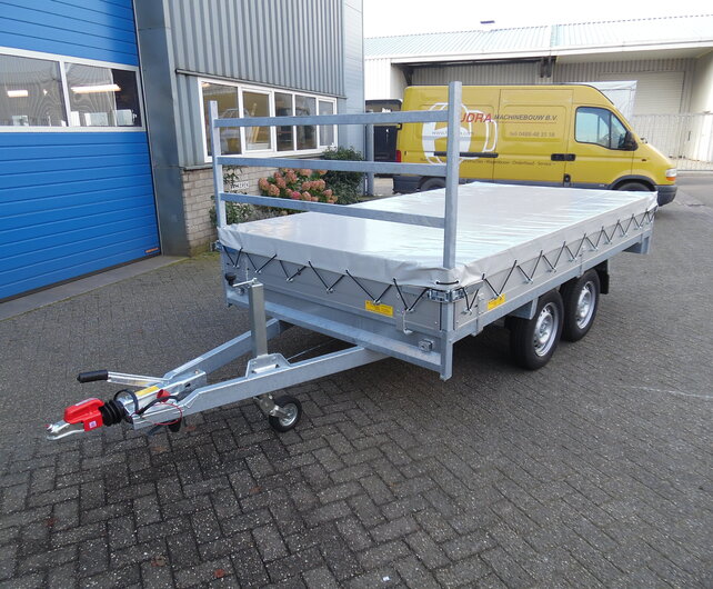 Vlakzeil voor Anssems PSX 305x153cm plateauwagen