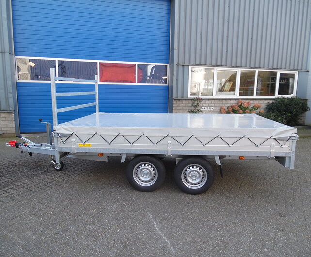 Vlakzeil voor Anssems PSX 305x153cm plateauwagen