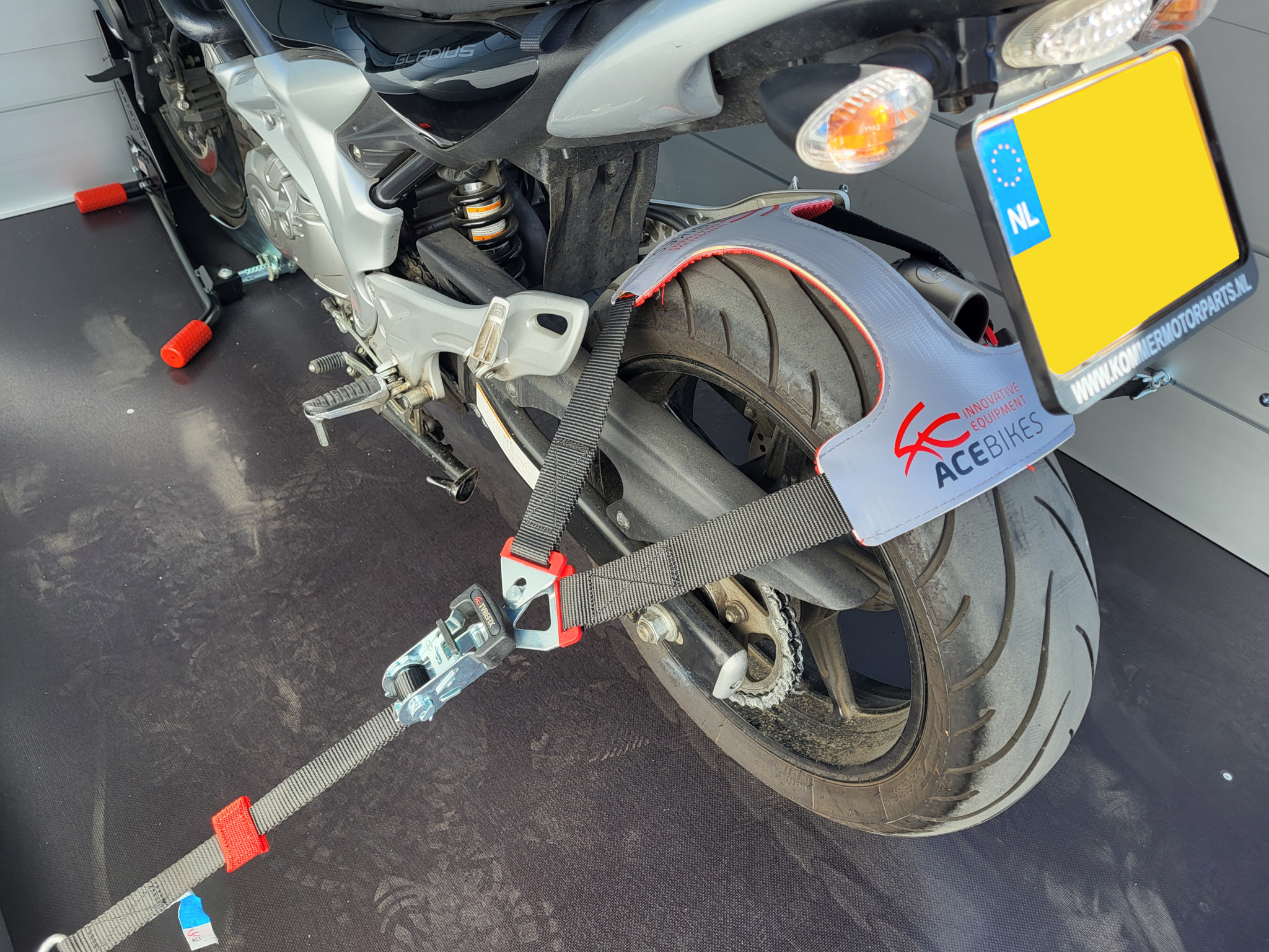 Heudra motorfiets spanband