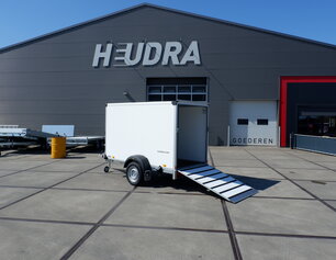 Humbaur gesloten aanhangwagen 1300kg 251x132x152cm met oprijklep