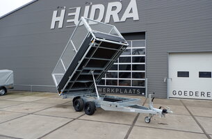 Saris elektrische driezijdige kipper 2700kg 356x184cm Black Edition met loofrekken