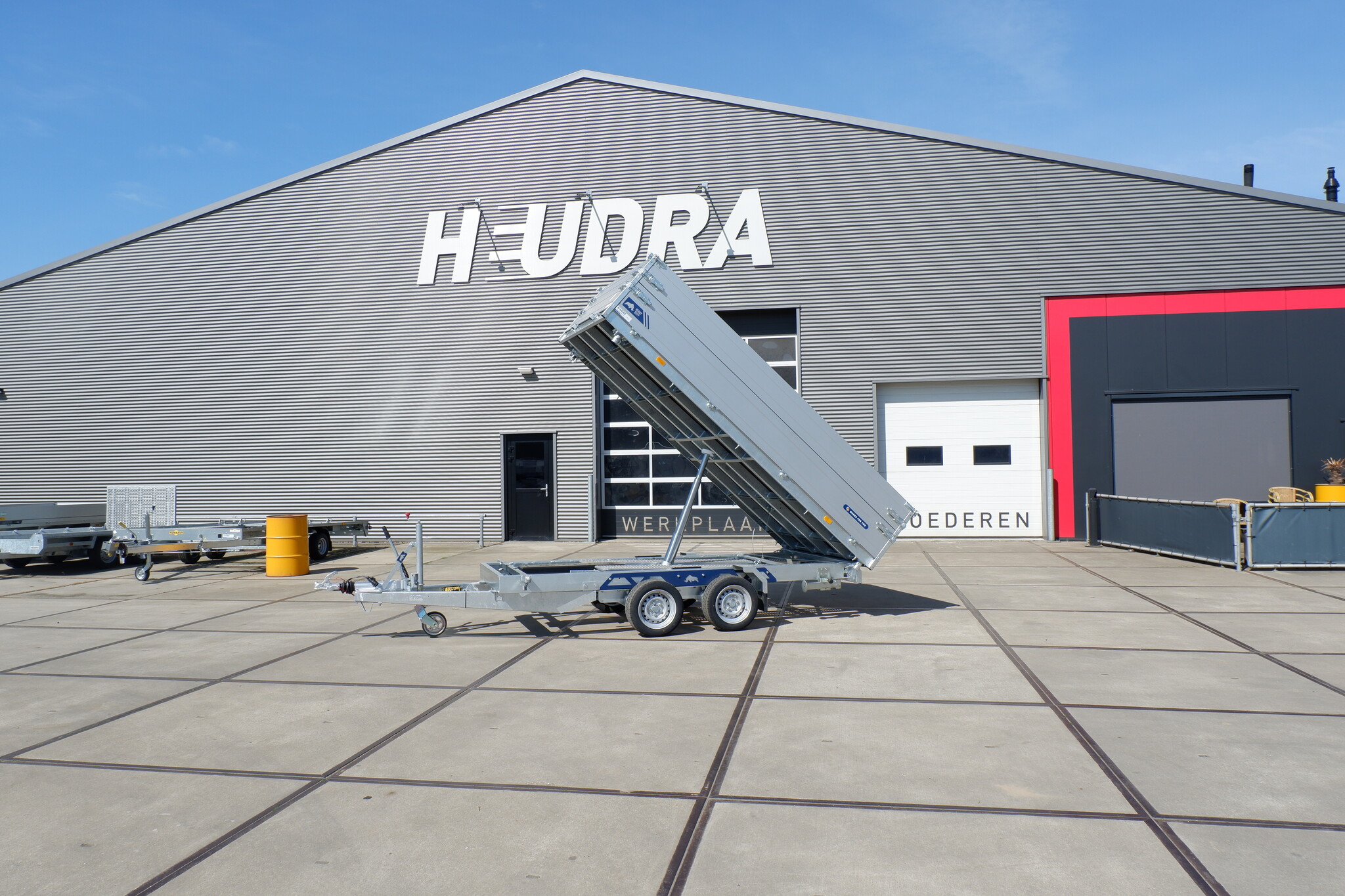 Saris elektrische kipper 3500kg 356x184cm Heavy Duty met opzetborden