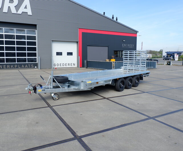 Maatwerk Heudrax machinetransporter 500x150cm 3500kg