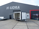 Henra gesloten plateauwagen 3500kg 453x202x220cm met verkoopklep en zijdeur