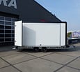 Henra gesloten plateauwagen 3500kg 453x202x220cm met verkoopklep en zijdeur