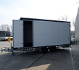 Henra gesloten plateauwagen 3500kg 453x202x220cm met verkoopklep en zijdeur