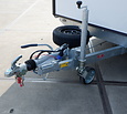 Henra gesloten plateauwagen 3500kg 453x202x220cm met verkoopklep en zijdeur