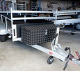 Zwarte aluminium disselkist 1000x380x400mm