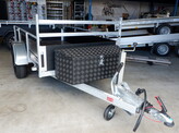 Zwarte aluminium disselkist 1000x380x400mm