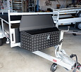 Zwarte aluminium disselkist 1000x380x400mm