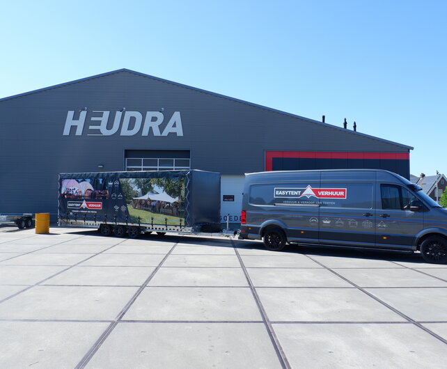 Henra plateauwagen met Maatwerk schuifzeil huif