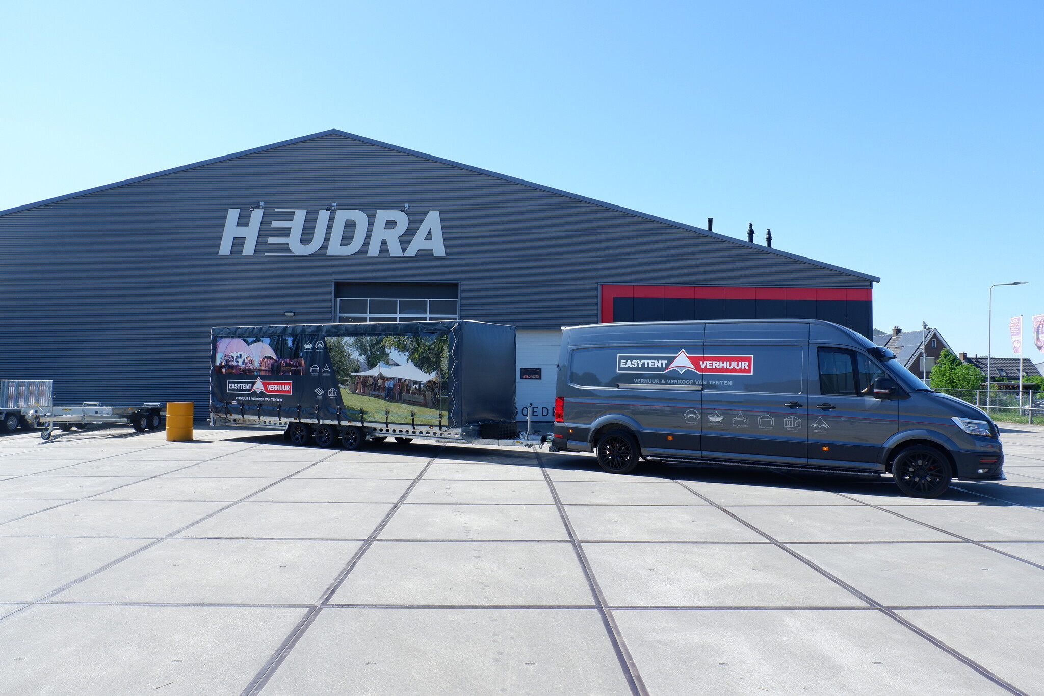 Henra plateauwagen met Maatwerk schuifzeil huif