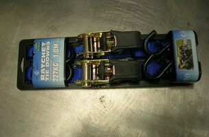 Spanband met ratel en haak 1,8 meter
