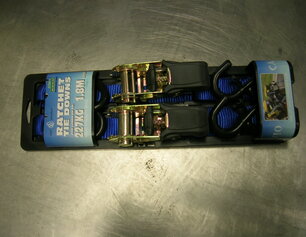 Spanband met ratel en haak 1,8 meter