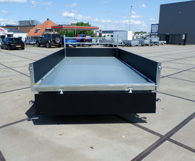 Saris driezijdige kipper 3500kg 406x204cm Heavy Duty Black Edition