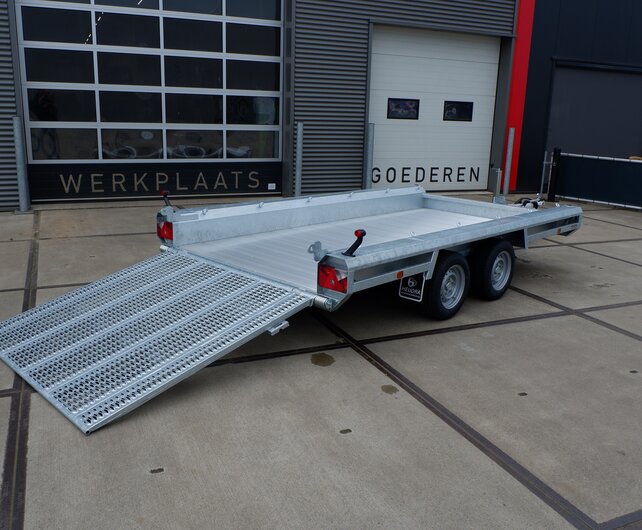Hulco Terrax-2 3000kg 294x150cm machine-transporter met klep 150cm
