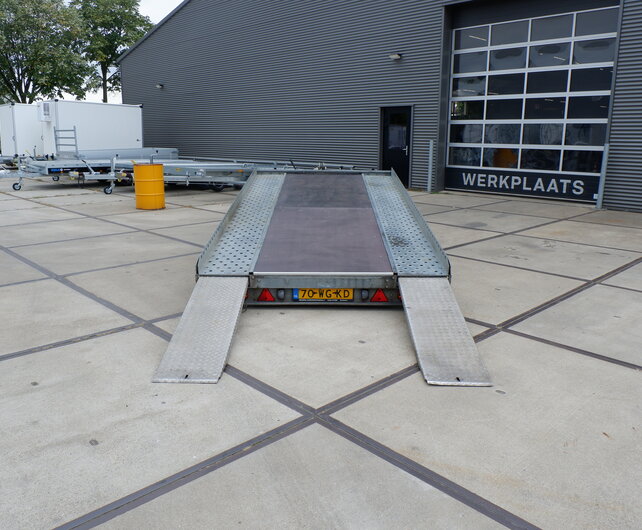 Gebruikte Humbaur kantelbare autotransporter 3000kg 405x200cm