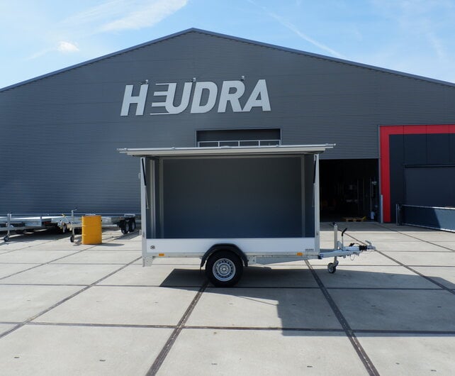 Saris gesloten aanhangwagen GO 1500kg 306x154x180cm met verkoopklep