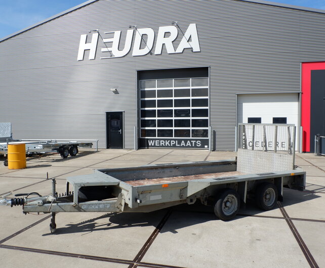 Gebruikte Ifor Williams machinetransporter 3500kg 370x160cm