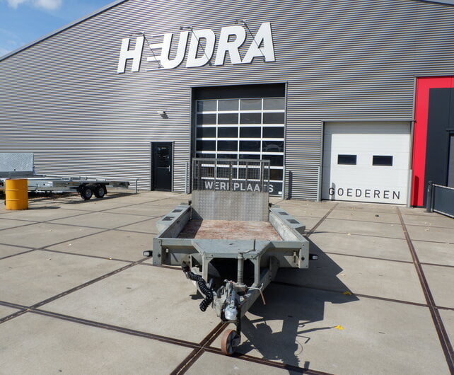 Gebruikte Ifor Williams machinetransporter 3500kg 370x160cm