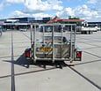 Gebruikte Ifor Williams machinetransporter 3500kg 370x160cm