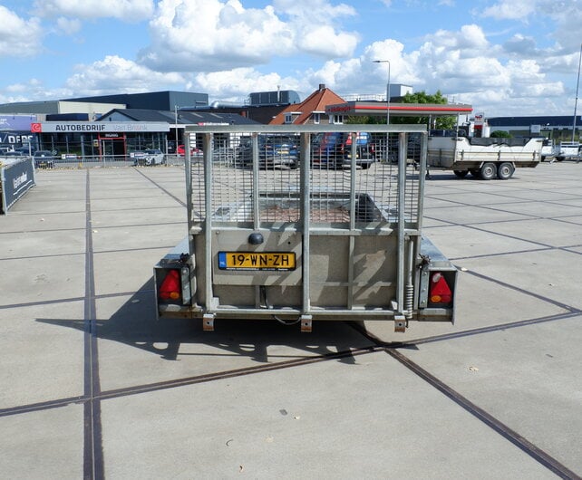 Gebruikte Ifor Williams machinetransporter 3500kg 370x160cm