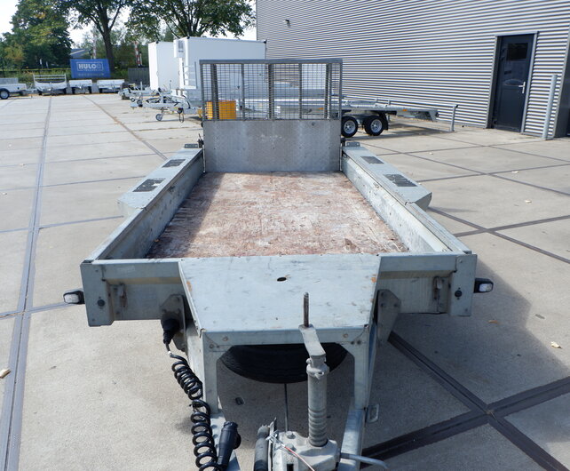 Gebruikte Ifor Williams machinetransporter 3500kg 370x160cm