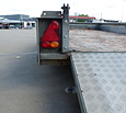 Gebruikte Ifor Williams machinetransporter 3500kg 370x160cm